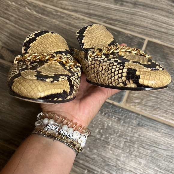 Tory Burch Leather Snake Python Embossed Mule 7.5 - Picture 7 of 9